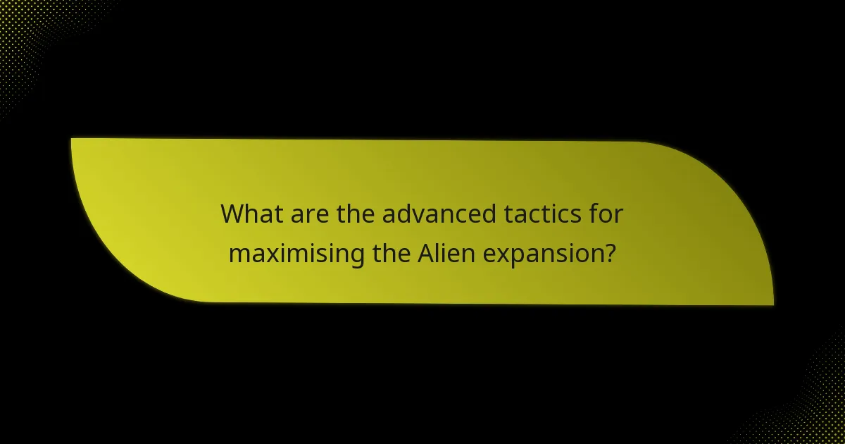 How can players develop strategies using the Alien expansion?