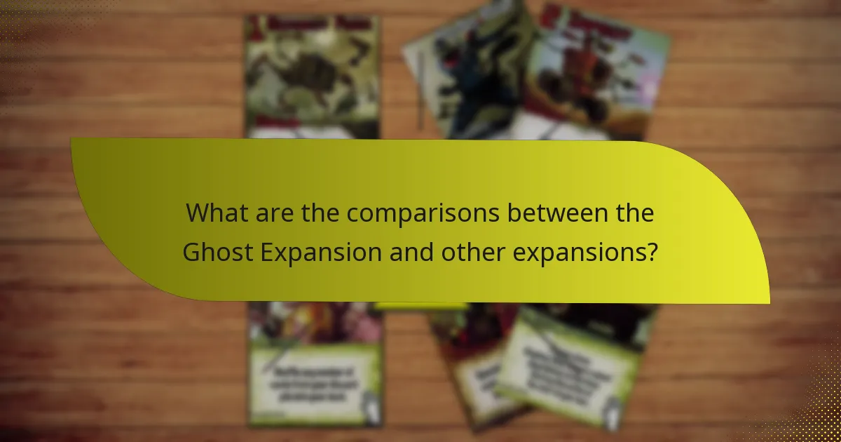 What are the comparisons between the Ghost Expansion and other expansions?