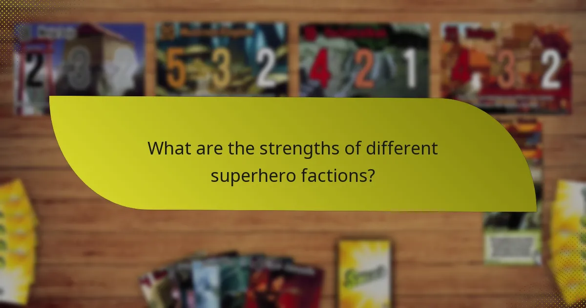 What are the weaknesses of superhero factions?