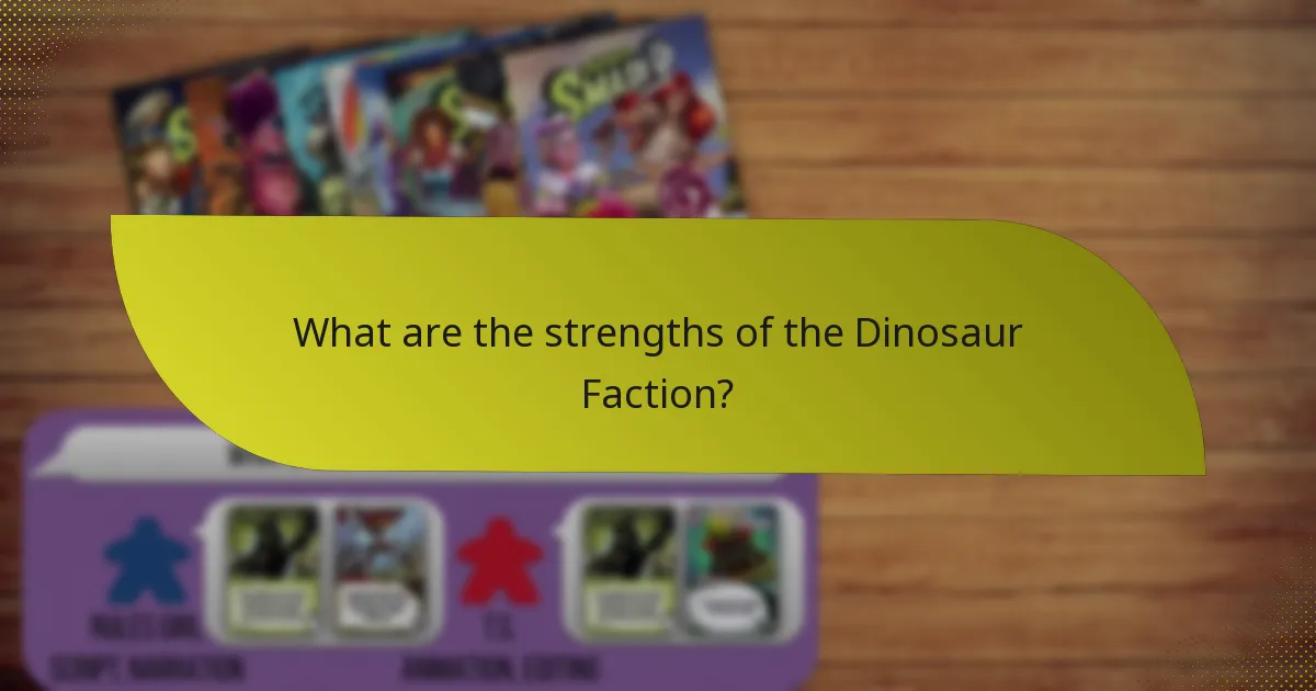 What strategies can be employed with the Dinosaur Faction?
