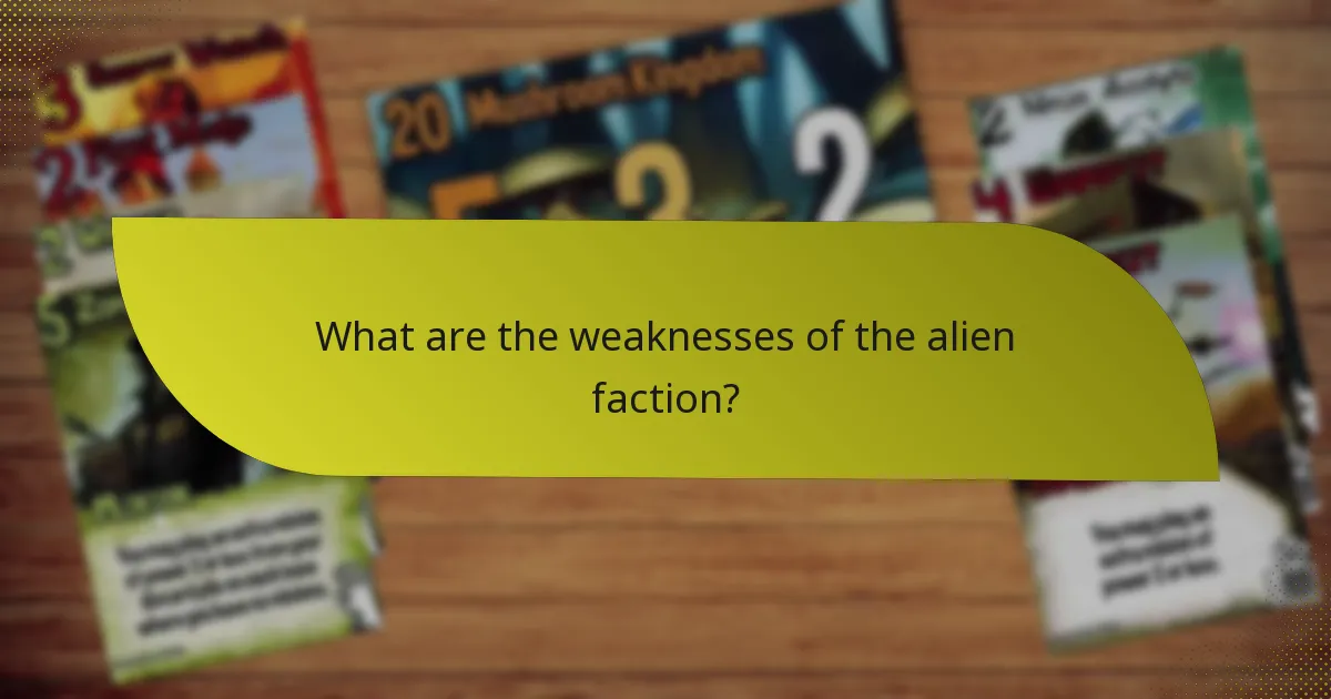 How does the alien faction compare to others?