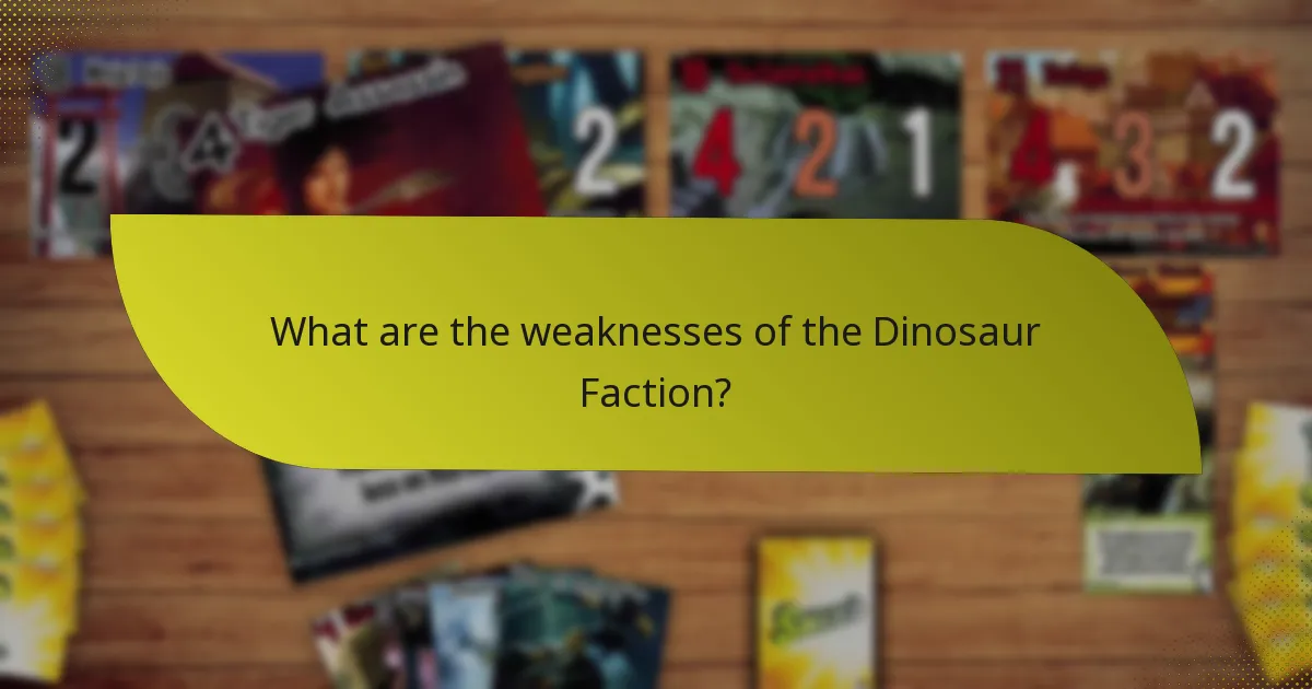 How does the Dinosaur Faction compare to other factions?