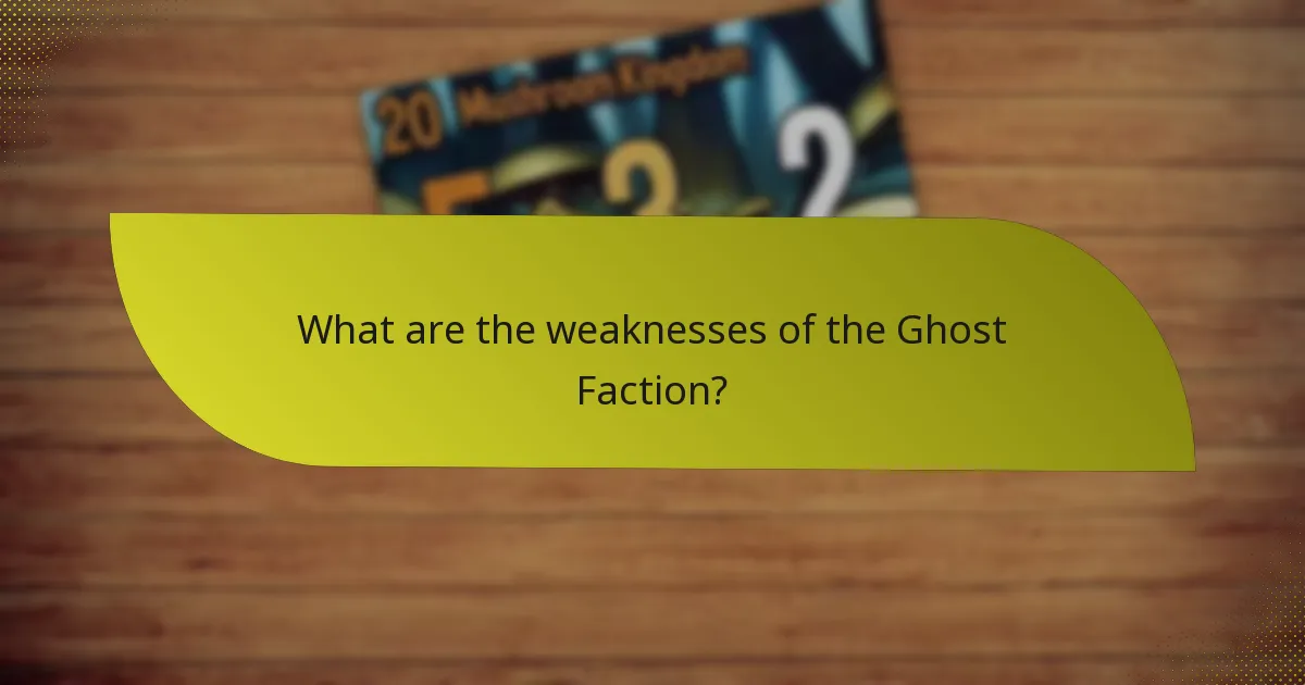 How does the Ghost Faction compare to other factions?
