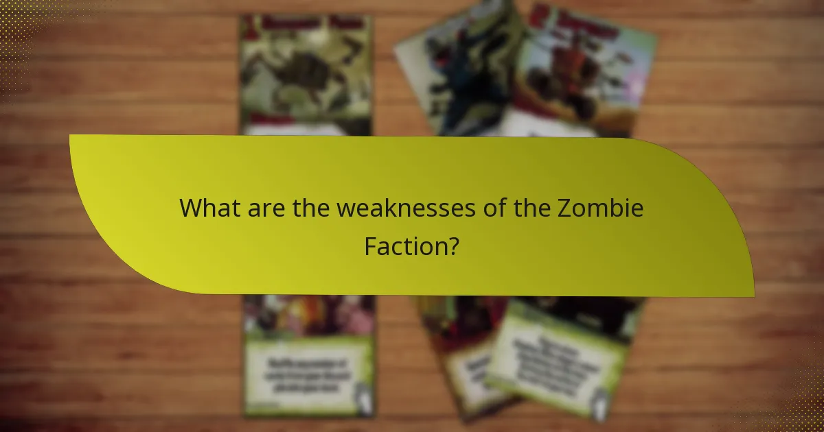 How does the Zombie Faction compare to other factions?