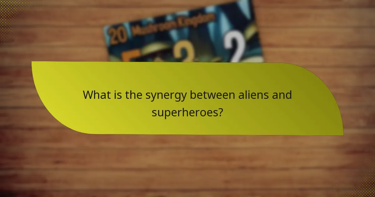 Which alien and superhero combinations are the most popular?