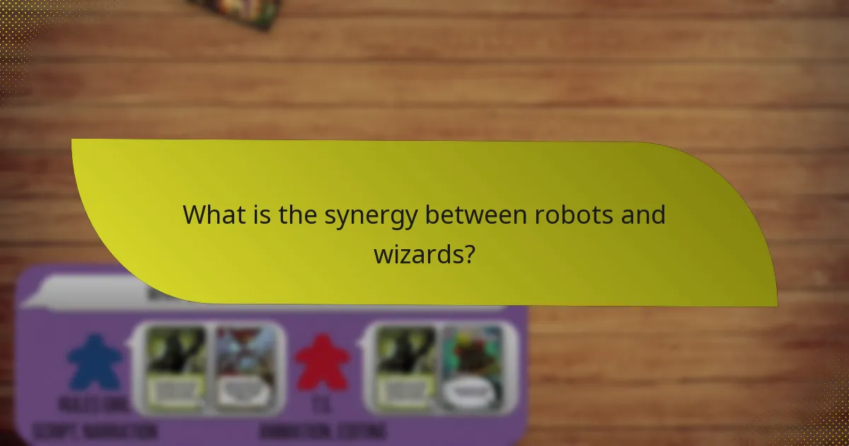 Which advanced tactics can enhance the robot and wizard synergy?